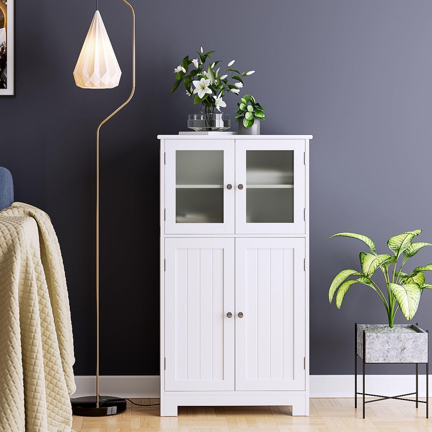 Blue Elephant Freestanding Bathroom Cabinet & Reviews 