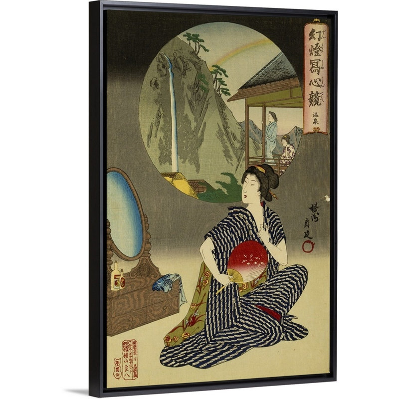 Impression sur toile, H 20 po x l 14 po x P 1,75 po, Cadre flottant noir
