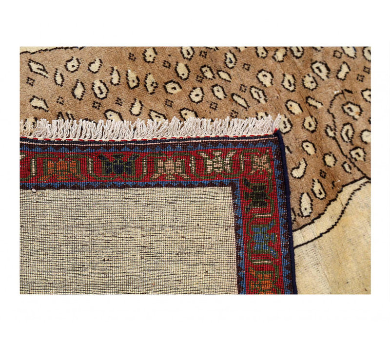Tapis en laine d'agneau clair 3 pi 9 po x 5 pi 3 po Clairece Ivory