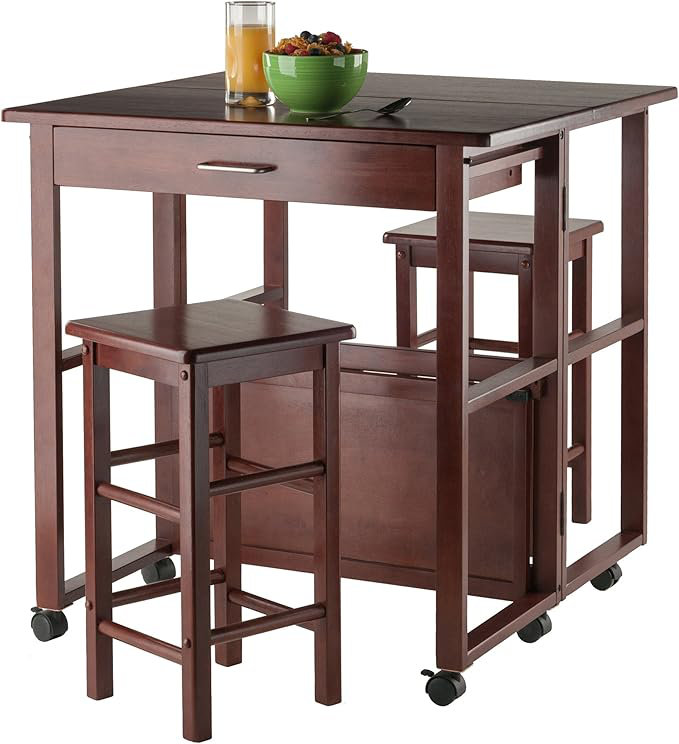  Fremont Space Saver Cocktail Table Set Walnut