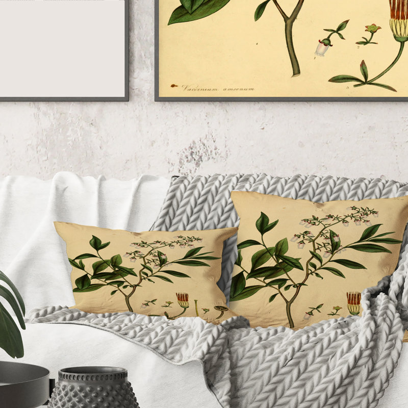 Coussin décoratif Vintage Plant Life, 16" x 16"