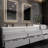 Albizu 91" Wall-Mounted Double Bathroom Vanity-69316016