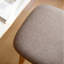 Chaise de salle à manger rembourrée en chêne massif avec housse amovible - ensemble de 4-831061093-831061094-835601408