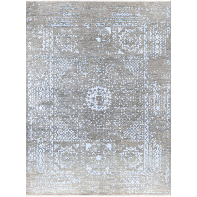 Overdyed One-of-a-Kind 9' 4" X 12' 3" Hand Knotted Area Rug