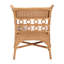 Fauteuil bohémien en rotin miel clair