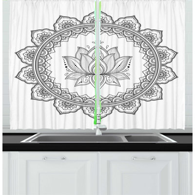 Floral Kitchen Curtain
