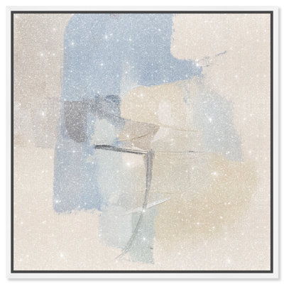 Clouded Calm II Canvas Abstract Print by Oliver Gal, Black Frame, 12 x 12