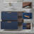 Allamuchy 36" Blue&Brown Modern Free-standing Single Bathroom Vanity Set