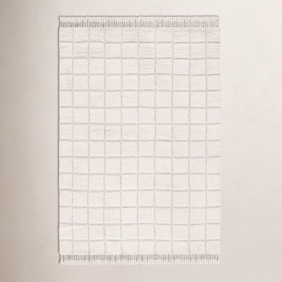 Hand-Woven Geometric Rug