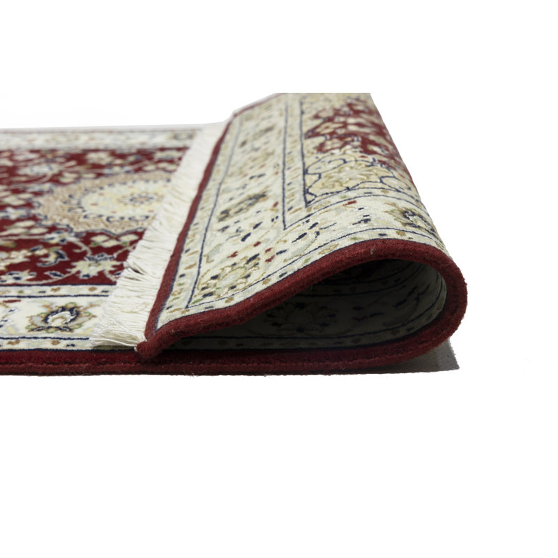 Tapis rouge Malphurs Indo Nain, Tapis de couloir : 3 pi x 10 pi
