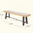 Melini 4 - Person Acacia Metal Patio Dining Set with Rectangular Table