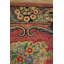 Salmon Pink Color European Florals Antique Small American Folk Art Hooked Rug