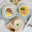 Services de vaisselle Wilmall pour 4, ensembles de 16 assiettes et bols de cuisine ronds, va au micro-ondes et au lave-vaisselle, résiste aux égratignures-105382352