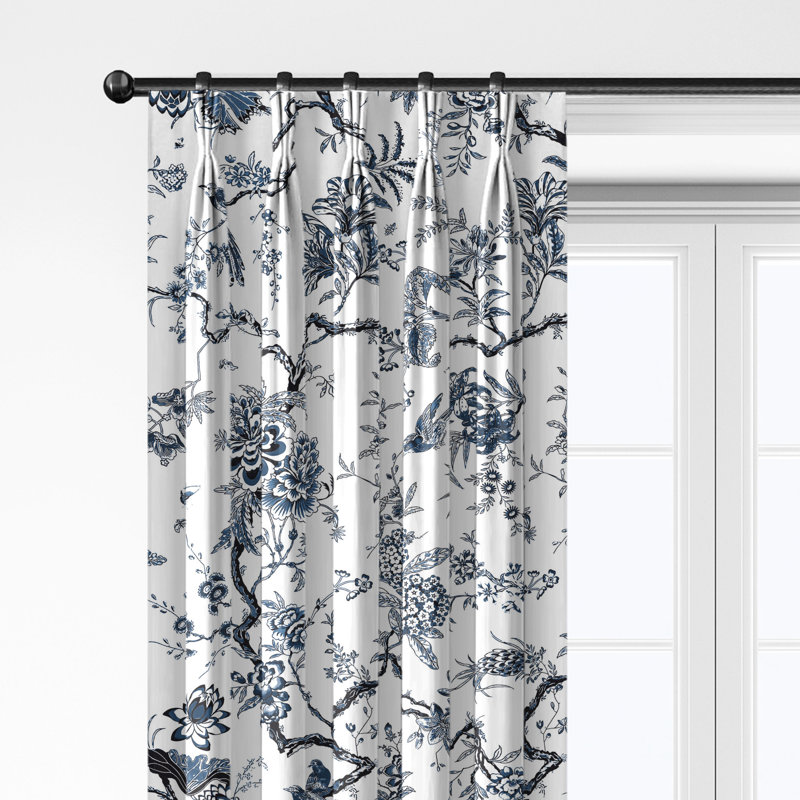 Ensemble de 2 panneaux de rideau en coton plissé, L 40 po x L 108 po