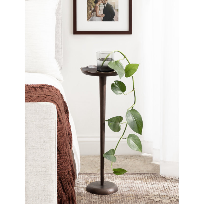 Avelines End Table, Bronze