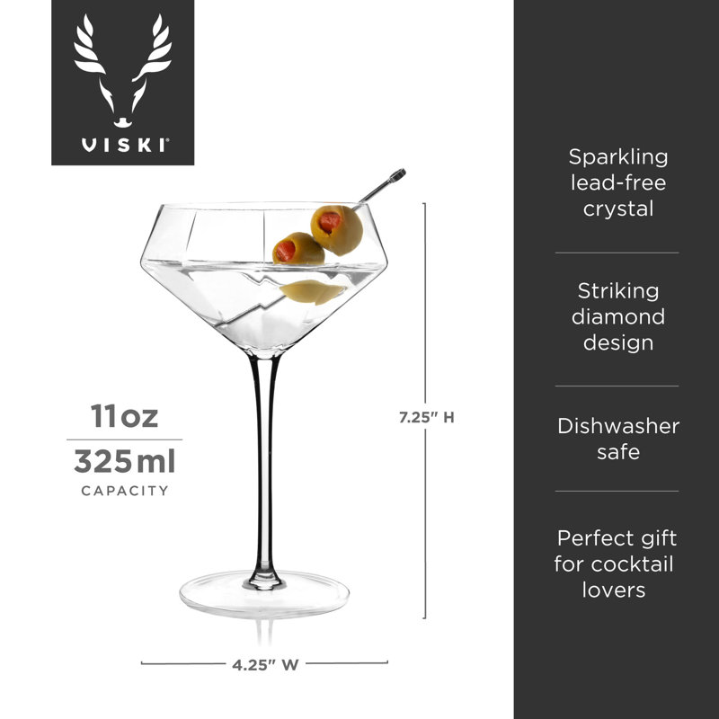 Ensemble de verres à martini Viski