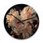 Horloge murale surdimensionnée en bois Carnations Field II-1183116463