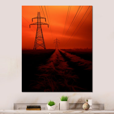 «Copper Conduits Power Lines Firey Sun I» sur