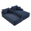 Canapé modulaire 105 po, canapé modulaire Cloud avec assise profonde, canapé modulaire en L moderne avec méridienne, fauteuils rembourrés pour la chambre du salon, sans assemblage, (BLEU)-938009489