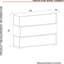 Armoire à chaussures moderne avec 3 tiroirs, conception en marbre, 35,4 x 36,6 x 11,8 pouces | 100% panneau de particules enduit de mélamine, 0,7 po d'épaisseur | Élégant fini travertin et grès, fixation murale pour un rangement peu encombrant