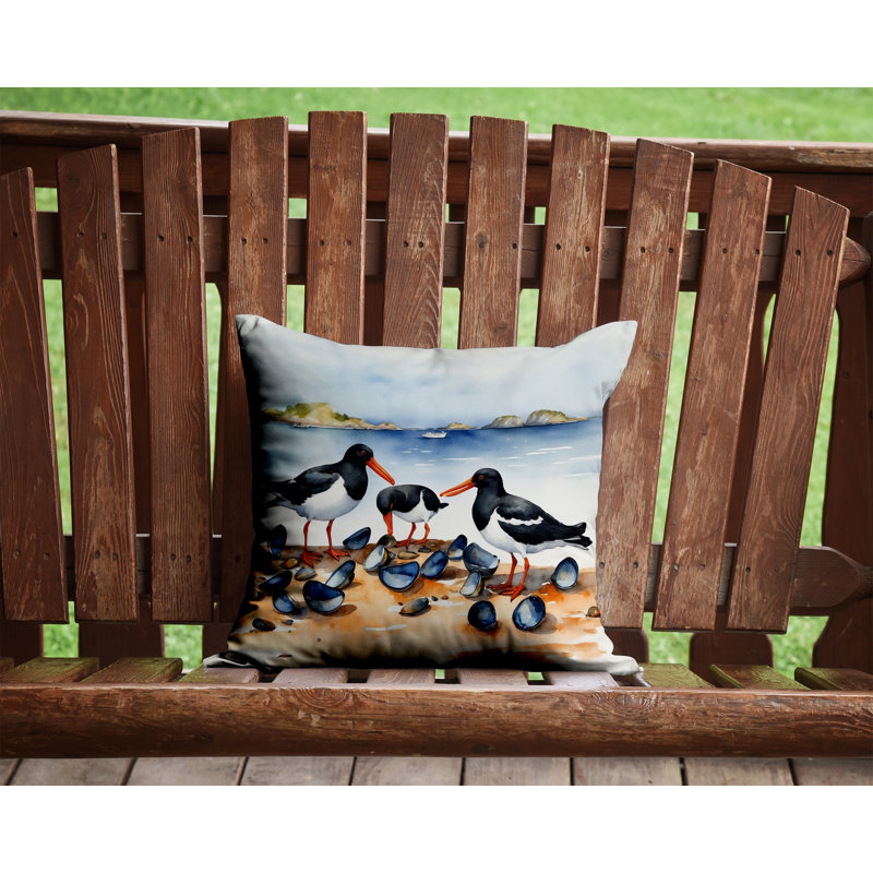 Coussin Oystercatchers, Carré 14 po