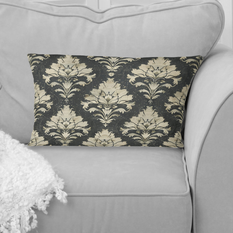 Coussin Black Rustic Elegance II - Country, Forme rectangulaire, H 12 po x l 20 po