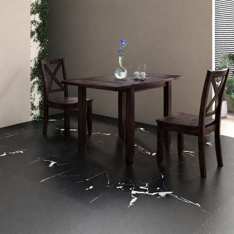 Ensemble de table de salle à manger moderne en bois compact pour les petites cuisines