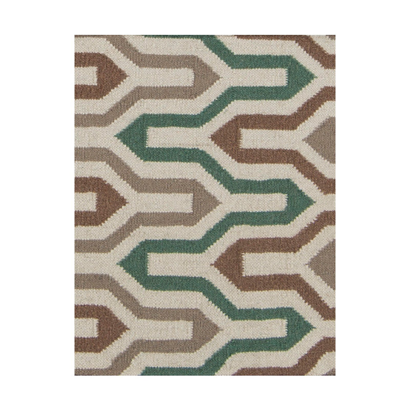Irizarry Wool Geometric Indoor Rug, Rectangle 3'6" x 5'6"