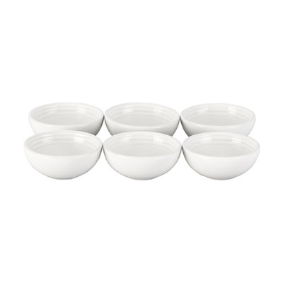 Le Creuset Stoneware Pinch Bowl Gift Set (Set Of 6), White