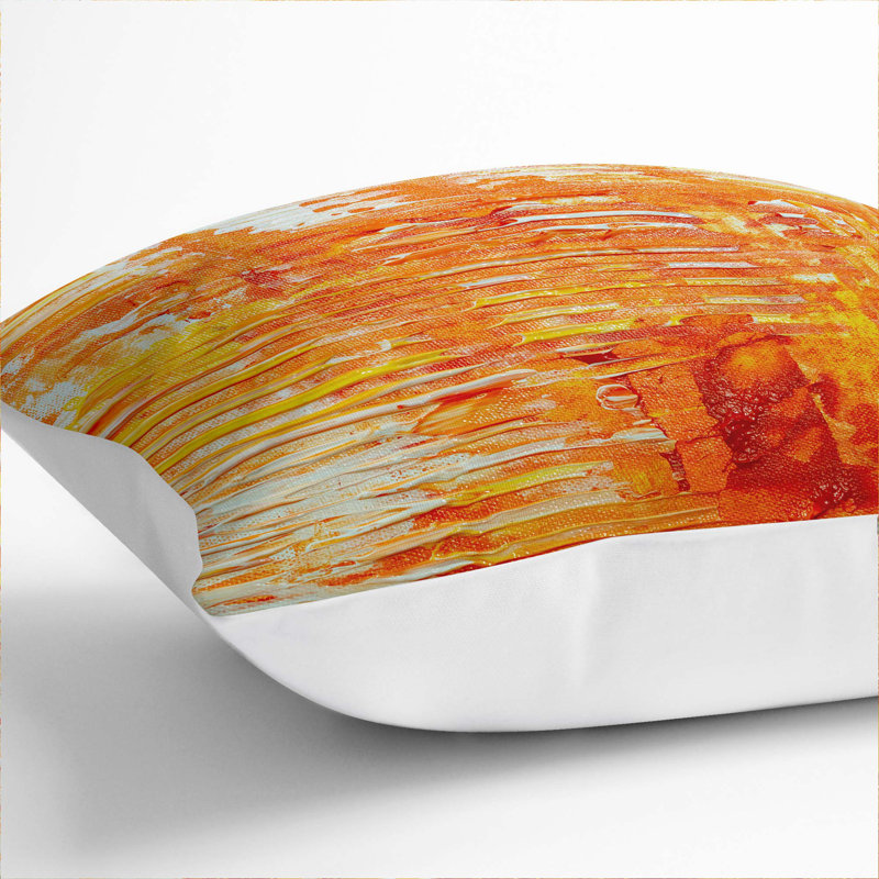 Abstract Square Throw Cushion, White, 55 x 55 cm