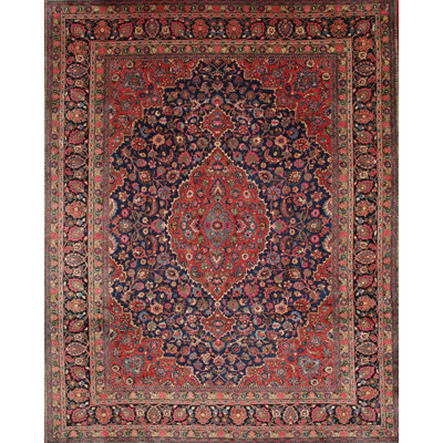 Tapis traditionnel rouge / bleu