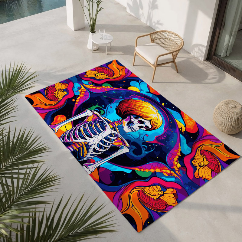 Tapis intérieur et extérieur Neon Infinity, Rectangulaire 3 pi x 5 pi