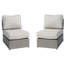 Chaise longue d'extérieur avec 2 coussins Modern