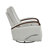 1Pc Swivel Gliding Recliner Faux Leather Upholstered Solid Rubberwood Arms Luxurious Living Room Furniture-1554438100