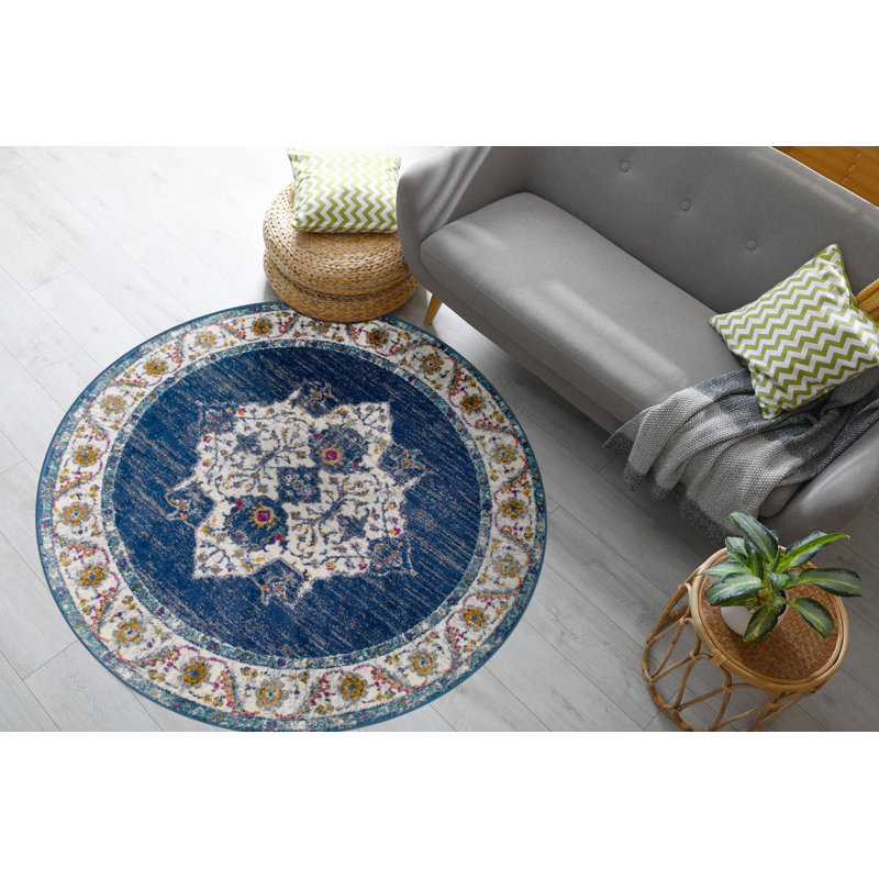 Jaimeson Oriental Indoor Rug, Round 5'3"