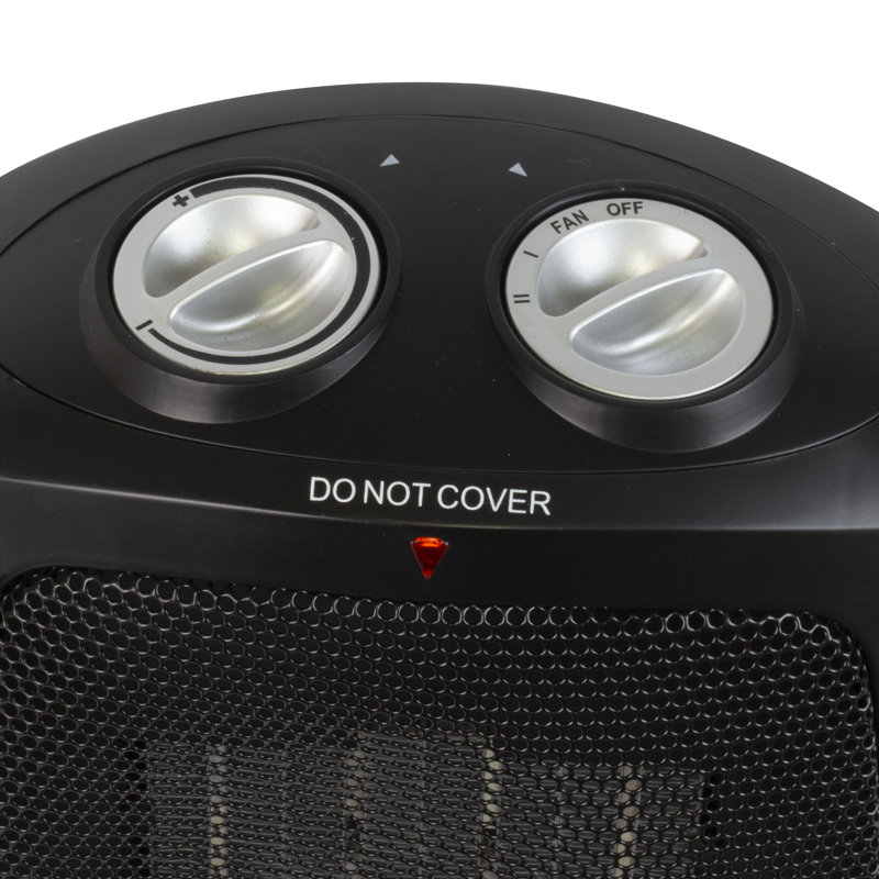 Personal 1500 Watt Electric Fan Compact Heater with Manual Control
