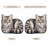 Not Textured Silver Tabby Cat with Green Eyes Shaped Throw Pillow, Realistic Pet Portrait Decorative Cushion for Cozy Bedroom Sofa Cat Lovers, 2D Flat Printing Shaped Stuffed Throw Pillow 45cm-139533239