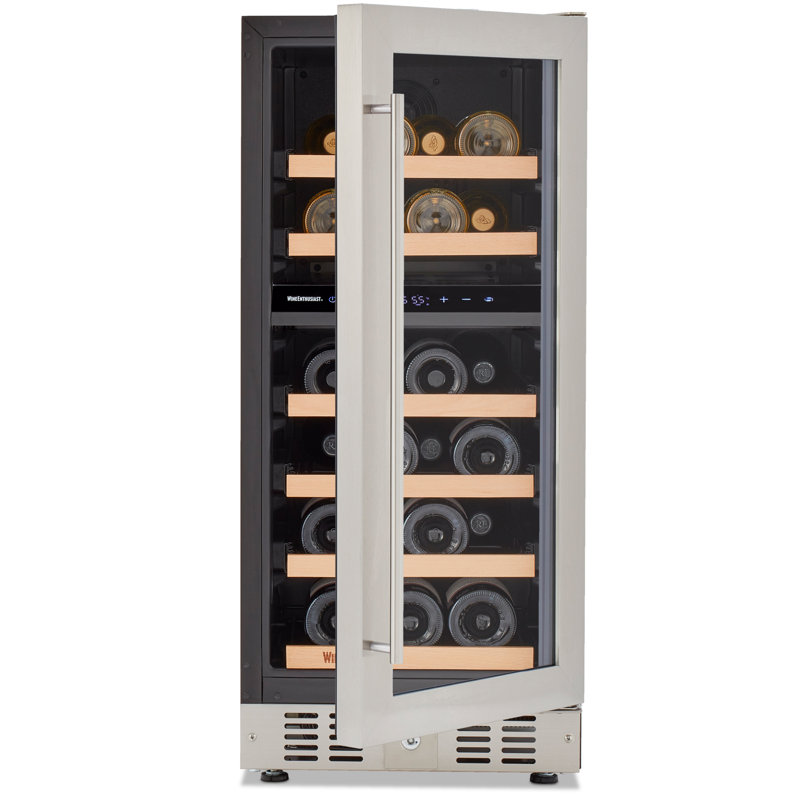 Wine Enthusiast Dual Zone 15'' Built-In 26 Bottle Wine Refrigerator