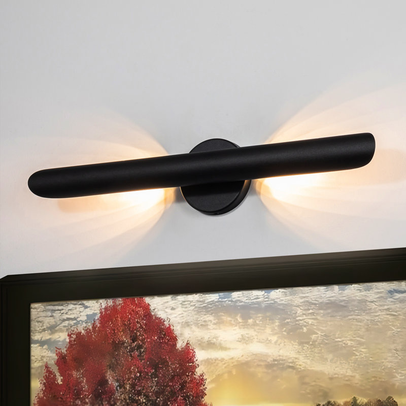 Coco 2 Light Dimmable LED Vanity Light, Matte Black
