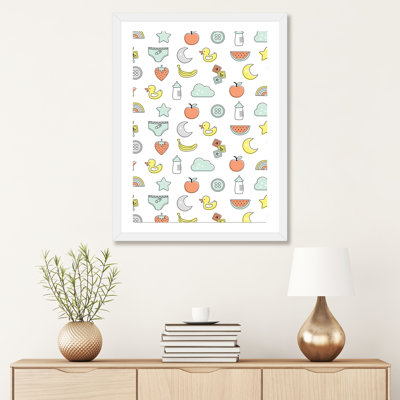 «Baby Sunshine IV» par Lisa White boutons - impression d'art graphique