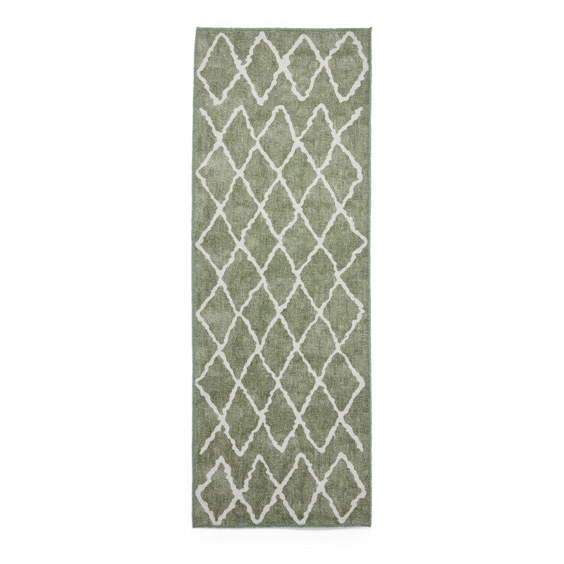 Vincenzo Geometric Flat Weave Area Rug, Rectangle 76 x 150cm