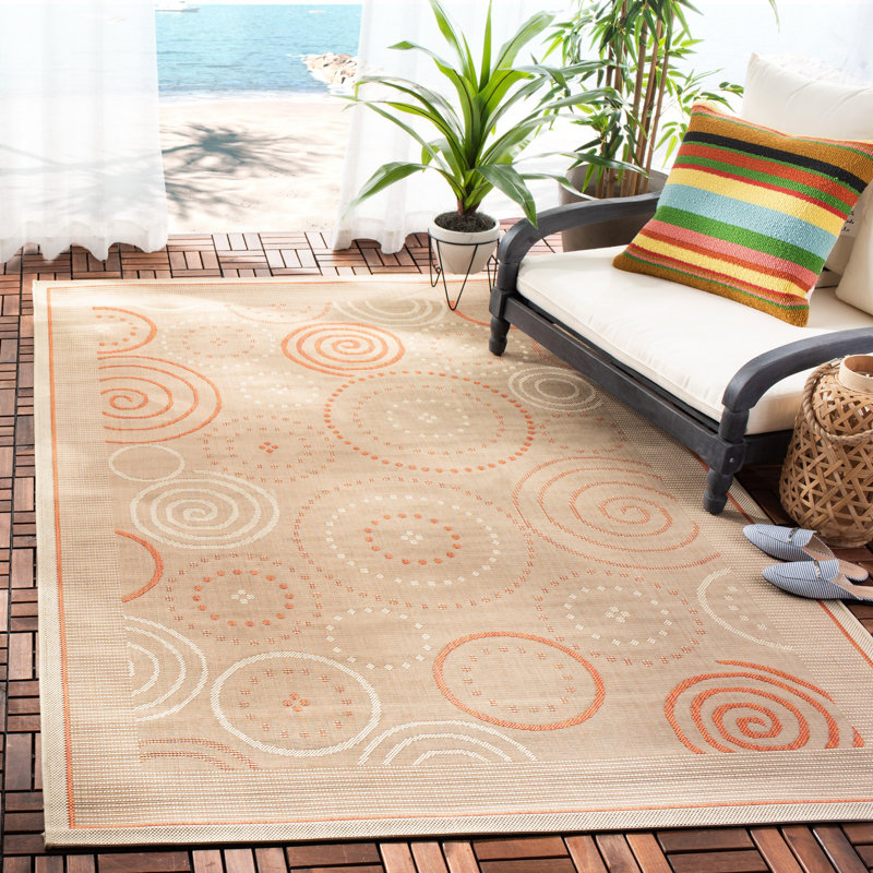 Herefordshire Performance Geometric Indoor/Outdoor Area Rug, Rectangle 9' x 12'6"