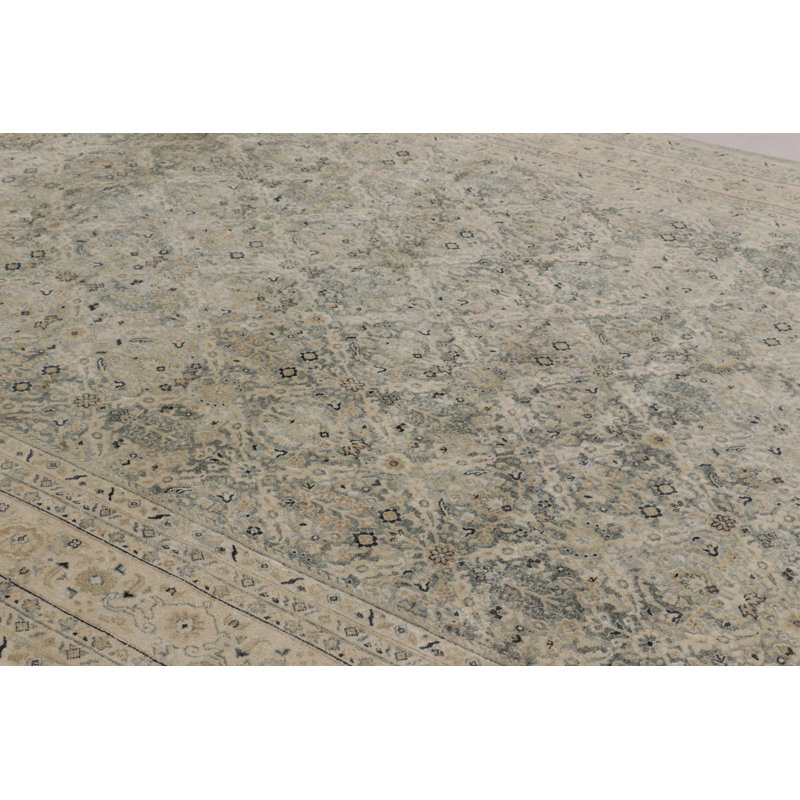 Modern Classic Hand Knotted Area Rug, Rectangle 8' x 10'
