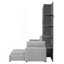 Queen Size Murphy Bed, Wall Bed With Sofa And Shelves-825849052