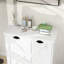 White Laundry Cabinet. And Functional. Removable Bags For Convenience. E1 Material With Painting. Stable Structure. Coating. . Assembly Instructions Provided. 100-pound Load Support Tilt-out Sorter