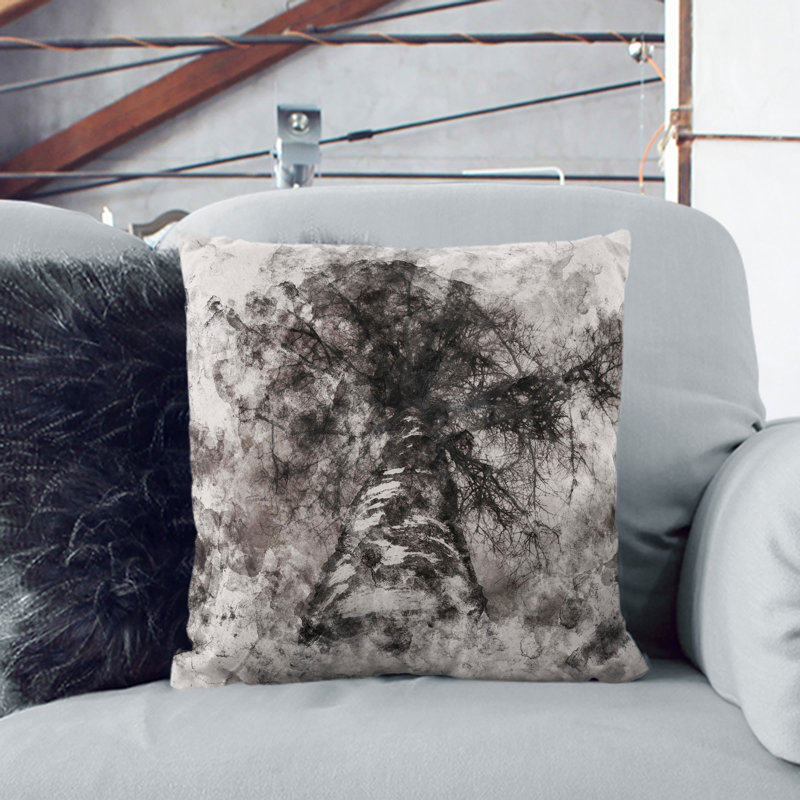 Square Cushion, Black, 40cm H x 40cm W x 15cm D