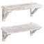 2 Piece Solid Wood Floating Shelf-792059971