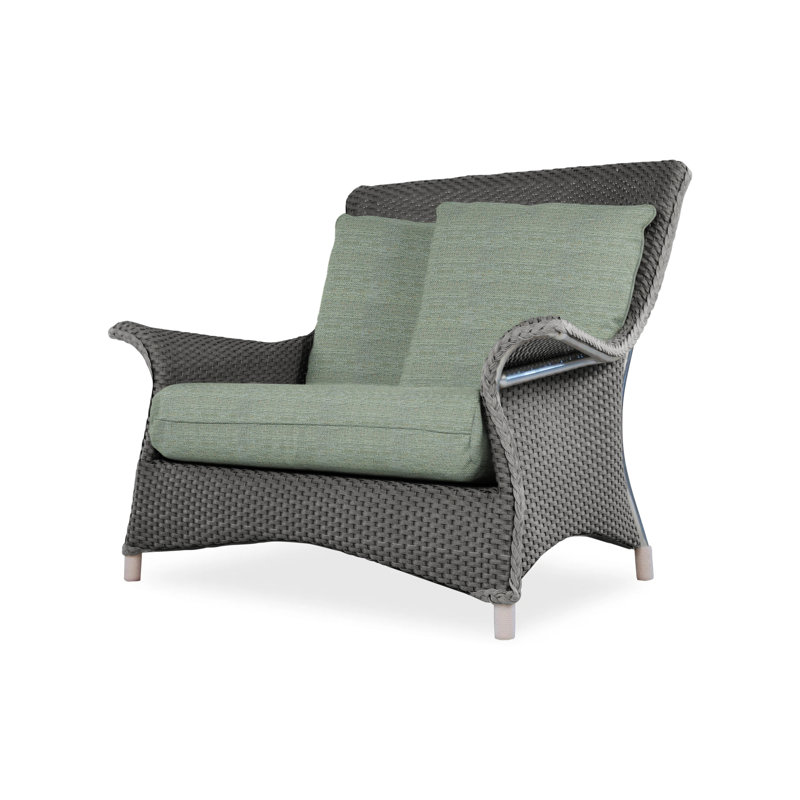 Mandalay Outdoor Lounge Chair, Loveboat Mint, Hickory