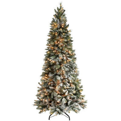 Lighted Artificial Spruce Christmas Tree