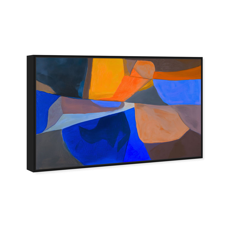 Patchwork Dream III Canvas Abstract Print by Oliver Gal, Black Frame, 15 x 10, 17"H x 25"W, Black Frame